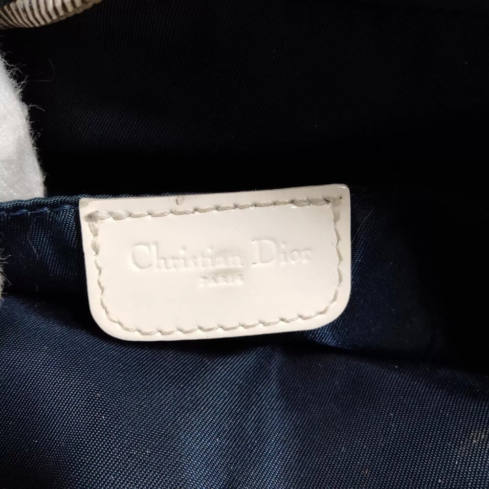 508353BA (X5) Christian Dior Crossbody Bag Navy Blue PVC - Picture 6 of 8